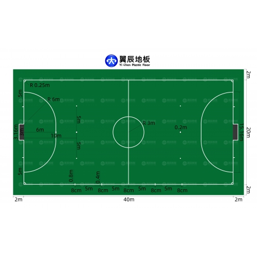 室內(nèi)五人制足球場地標(biāo)準(zhǔn)尺寸布局